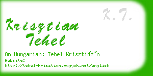 krisztian tehel business card